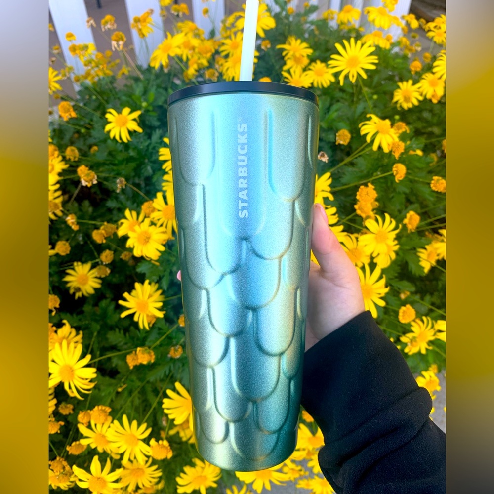 *2/$40* NWT 2022 Starbucks Stainless Steel Mermaid Tail Venti Tumbler 24oz